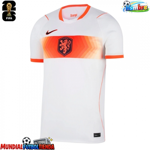 Camiseta Países Bajos Segunda Equipación Replica Mundial 2026 mangas cortas